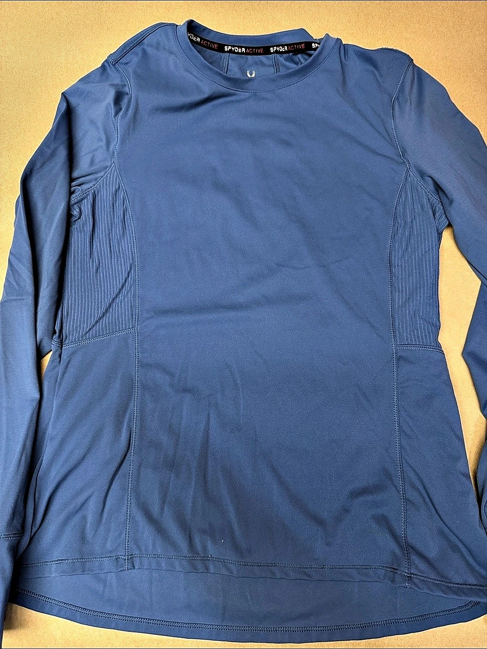Spyder Active Women's Long Sleeve Active Top with Thumbholes Tops Blue & Black